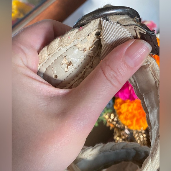 Woven Lucky Brand Espadrille Wedges - Picture 7 of 11